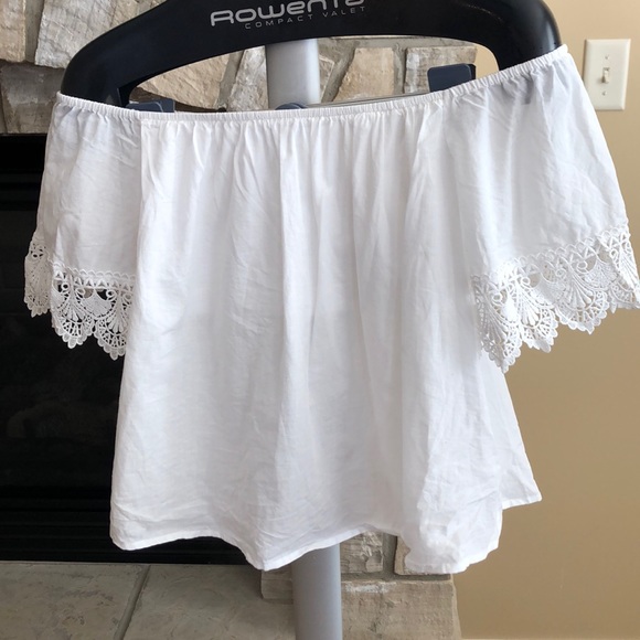Express Tops - Express cotton off shoulder shirt Express Tops - Express cotton off shoulder shirt
